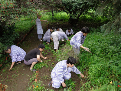 休养员生活一角